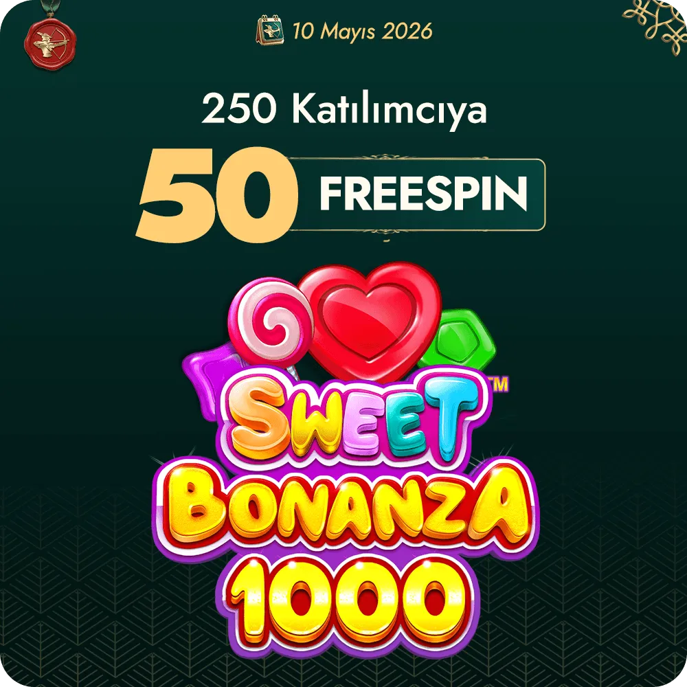 10 Mayıs Freespin — 50 Freespin