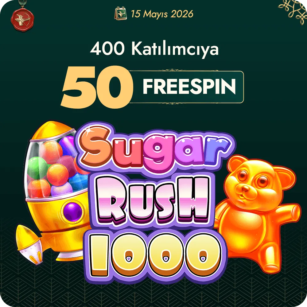 15 Mayıs Freespin — 50 Freespin